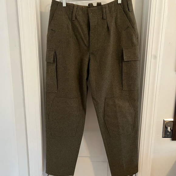 Vintage Wool Cargo Trousers